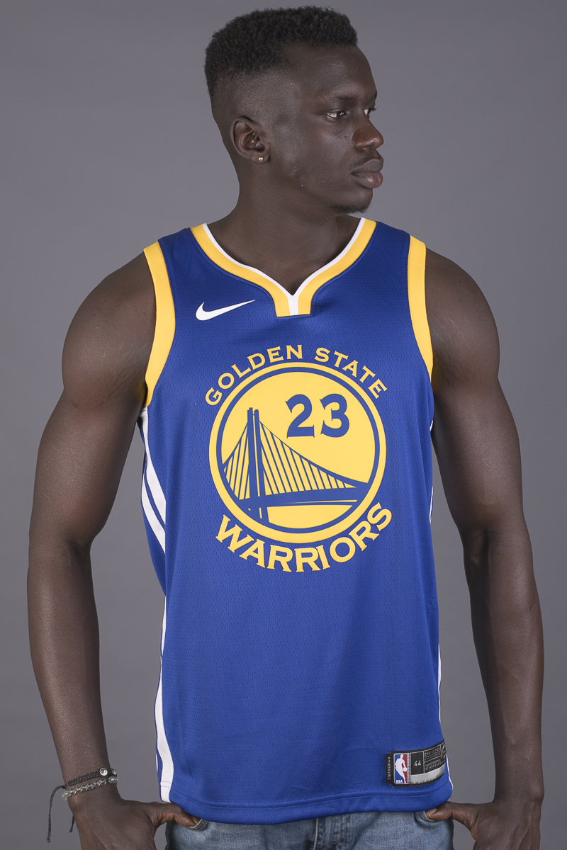 Men's Nike Draymond Green White Golden State Warriors Authentic Badge  Jersey - Association Edition