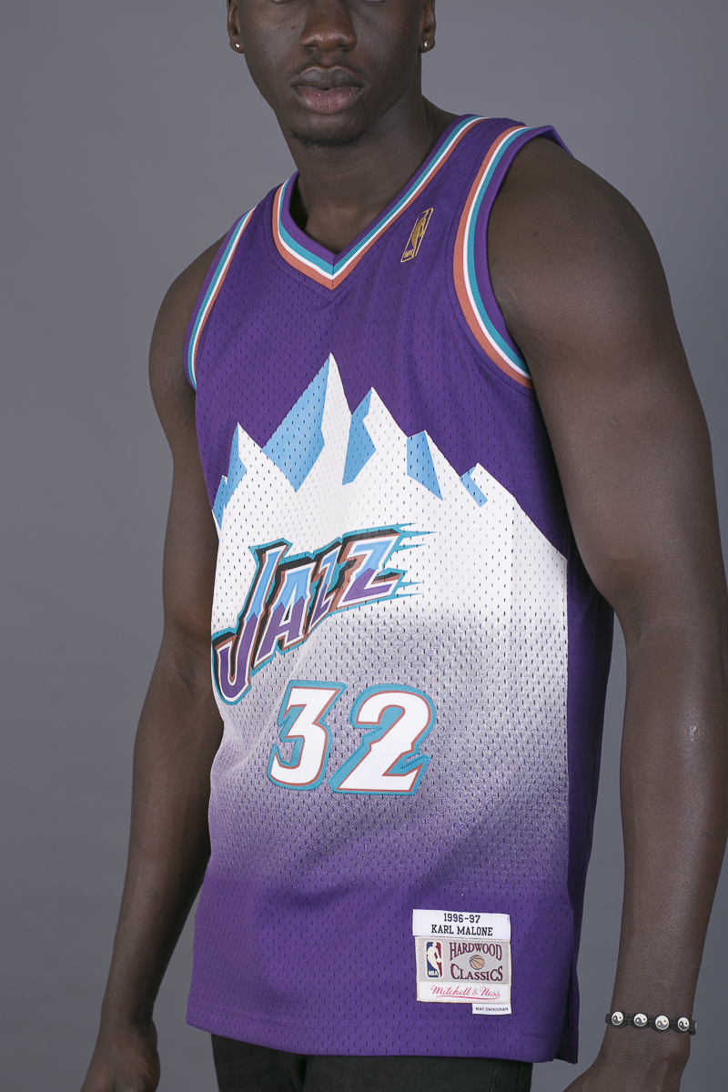 Karl Malone 96-97 Utah Jazz Reload Hardwood Classic Swingman NBA Jersey