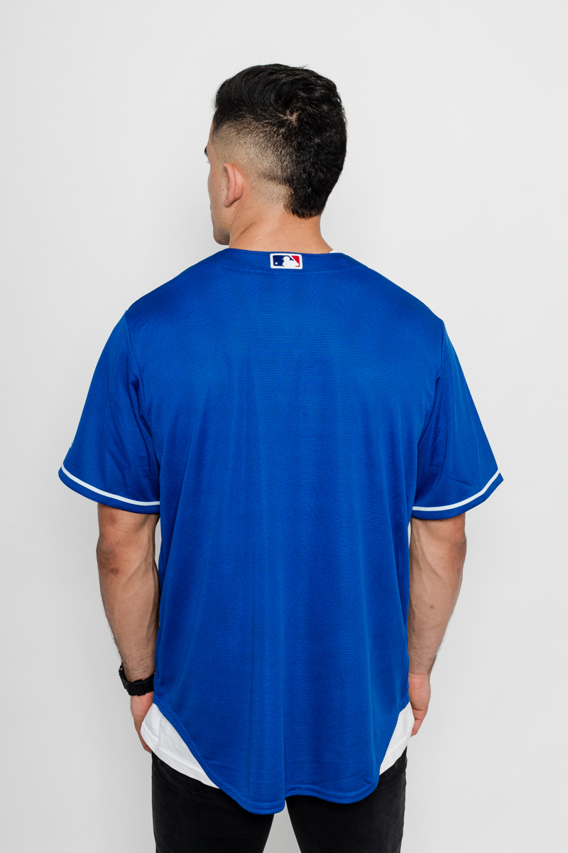 LOS ANGELES DODGERS MAJESTIC MLB COOLBASE REPLICA JERSEY- MENS ROYAL ...