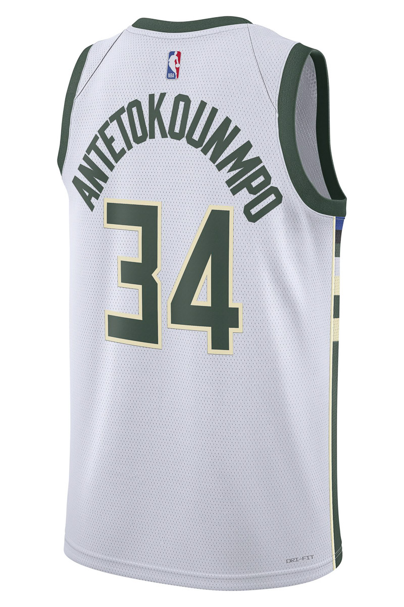 Giannis Antetokounmpo Milwaukee Bucks Nike Association Jersey