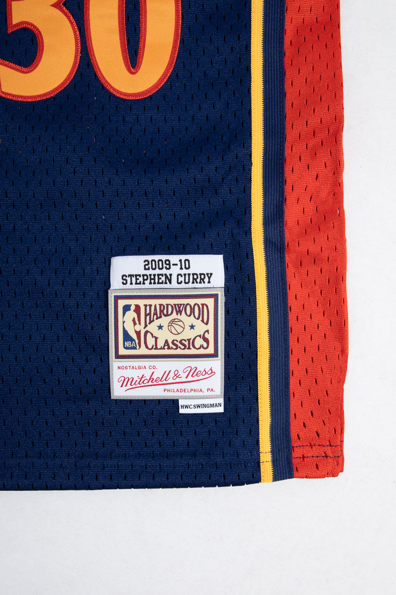 Stephen Curry Golden State Warriors Mitchell & Ness Youth 2009-10 Hardwood Classics Swingman Throwback Jersey - Navy