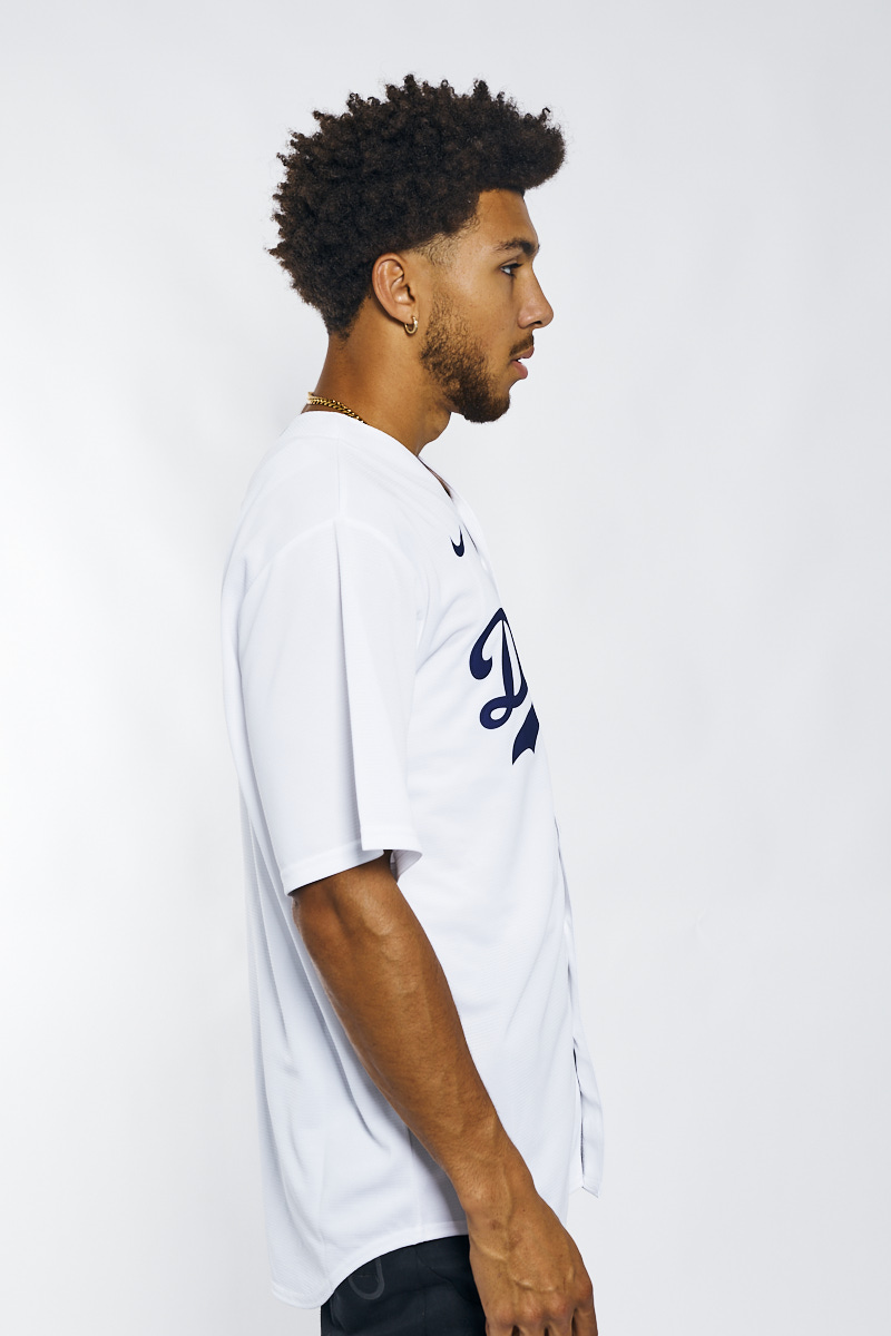 Nike MLB LA Dodgers Official Replica Home Short Sleeve V Neck T