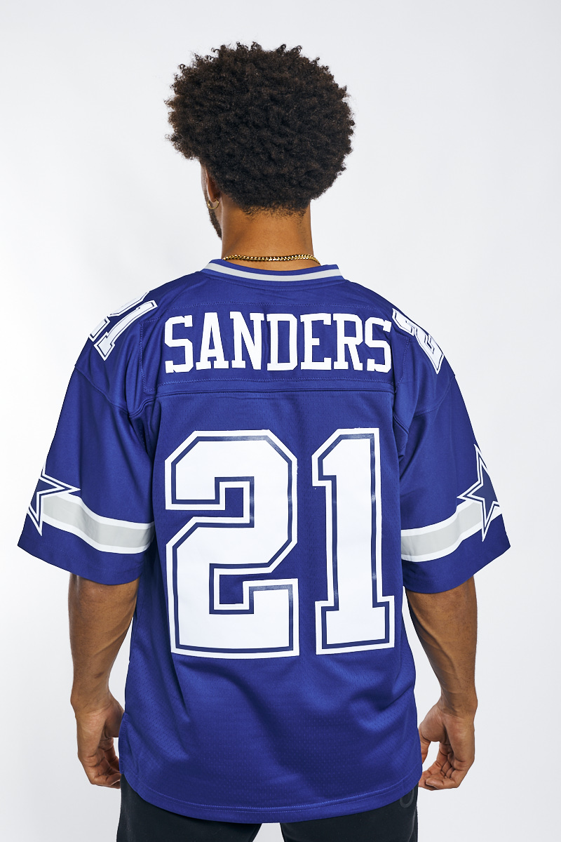 Mitchell & Ness NFL DARK JERSEY DALLAS COWBOYS 1996 DEION SANDERS #21 Blue