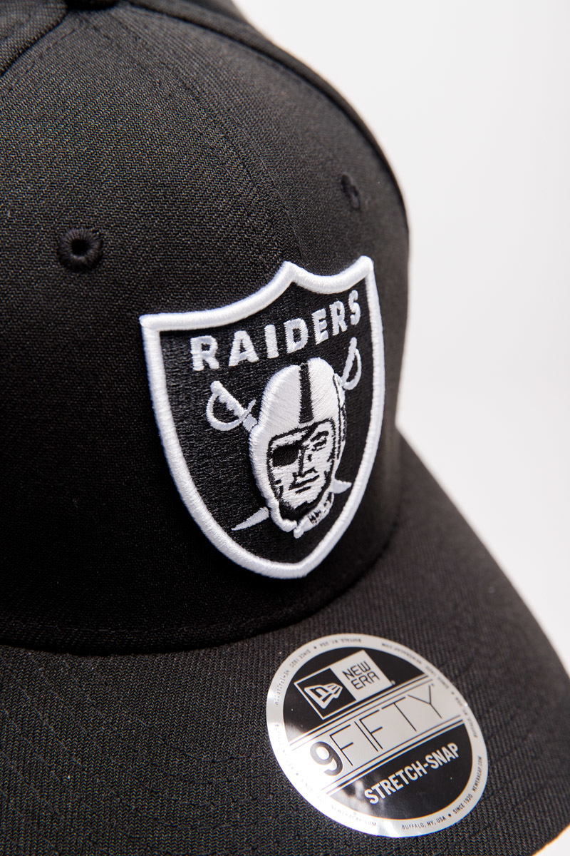 OAKLAND RAIDERS STRETCHSNAP 9FIFTY SNAPBACK BLACK Stateside Sports
