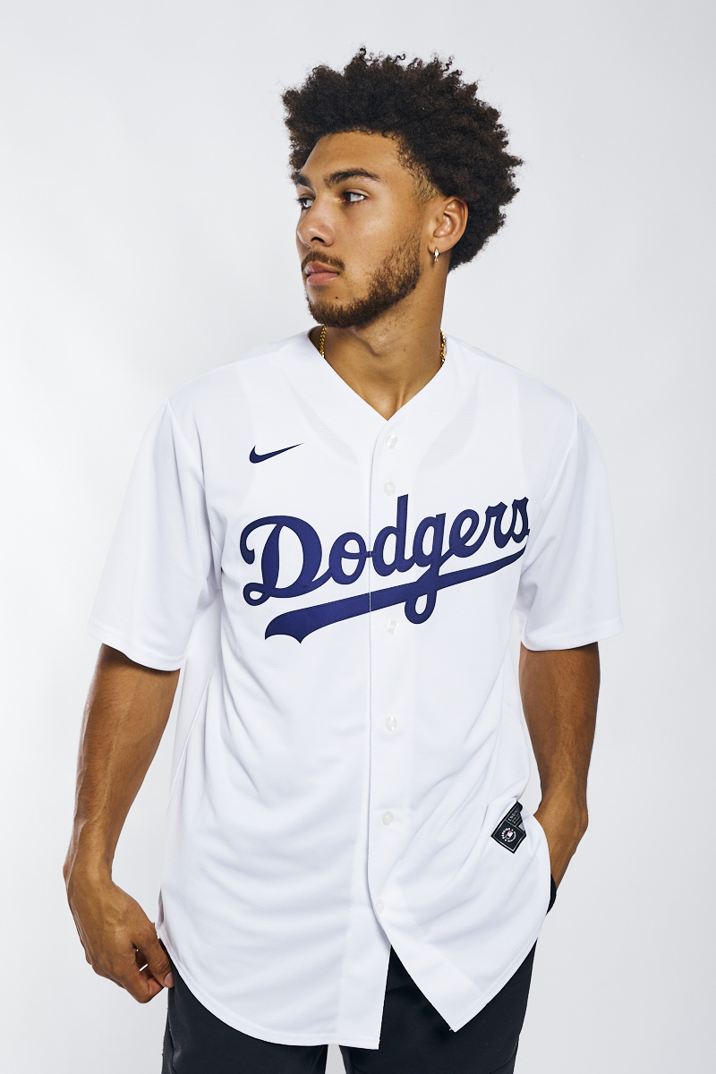 Women's Black/Royal Los Angeles Dodgers Plus Size Pop Fashion Button-Up  Jersey