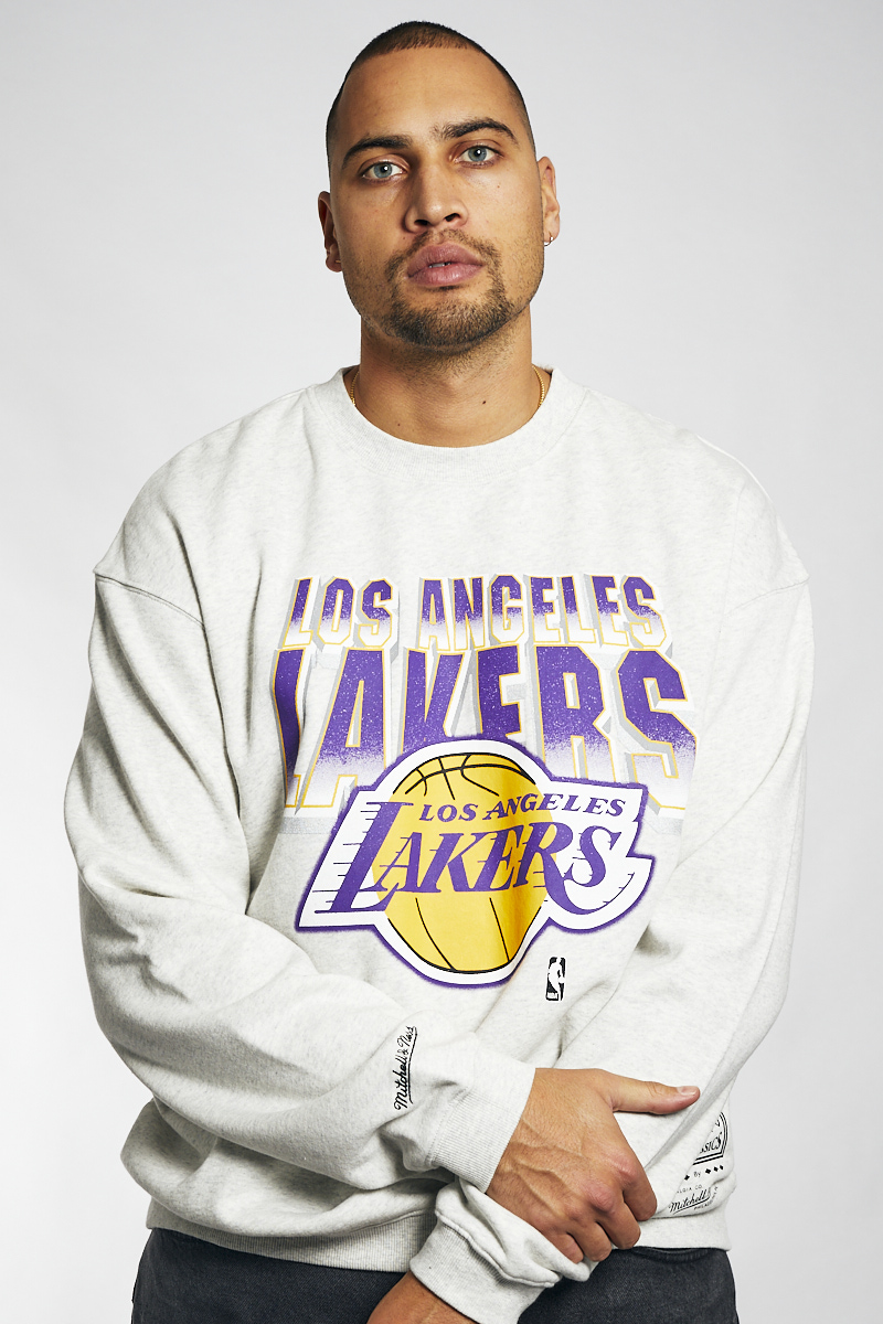 Lakers crew neck sweatshirt hot sale vintage