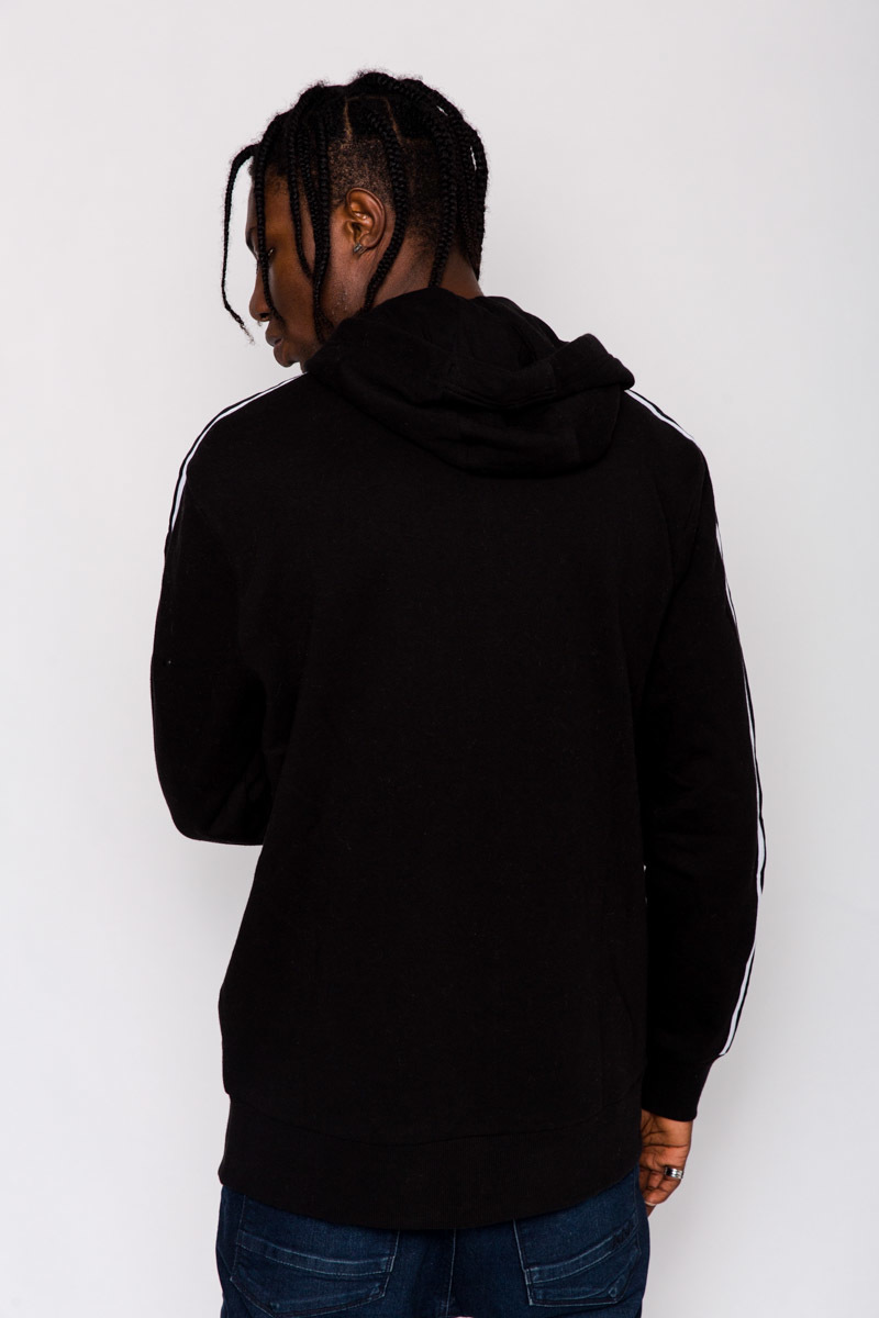 Linden Zip Hoodie- Mens Black | Stateside Sports