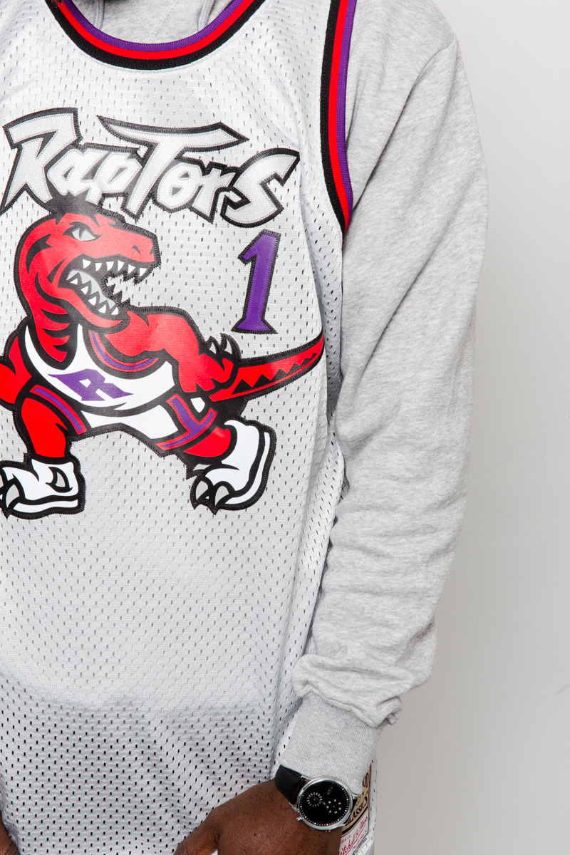 Toronto Raptors Tracy McGrady Hardwood Classics Road Swingman Jerse by  Mitchell & Ness- Mens