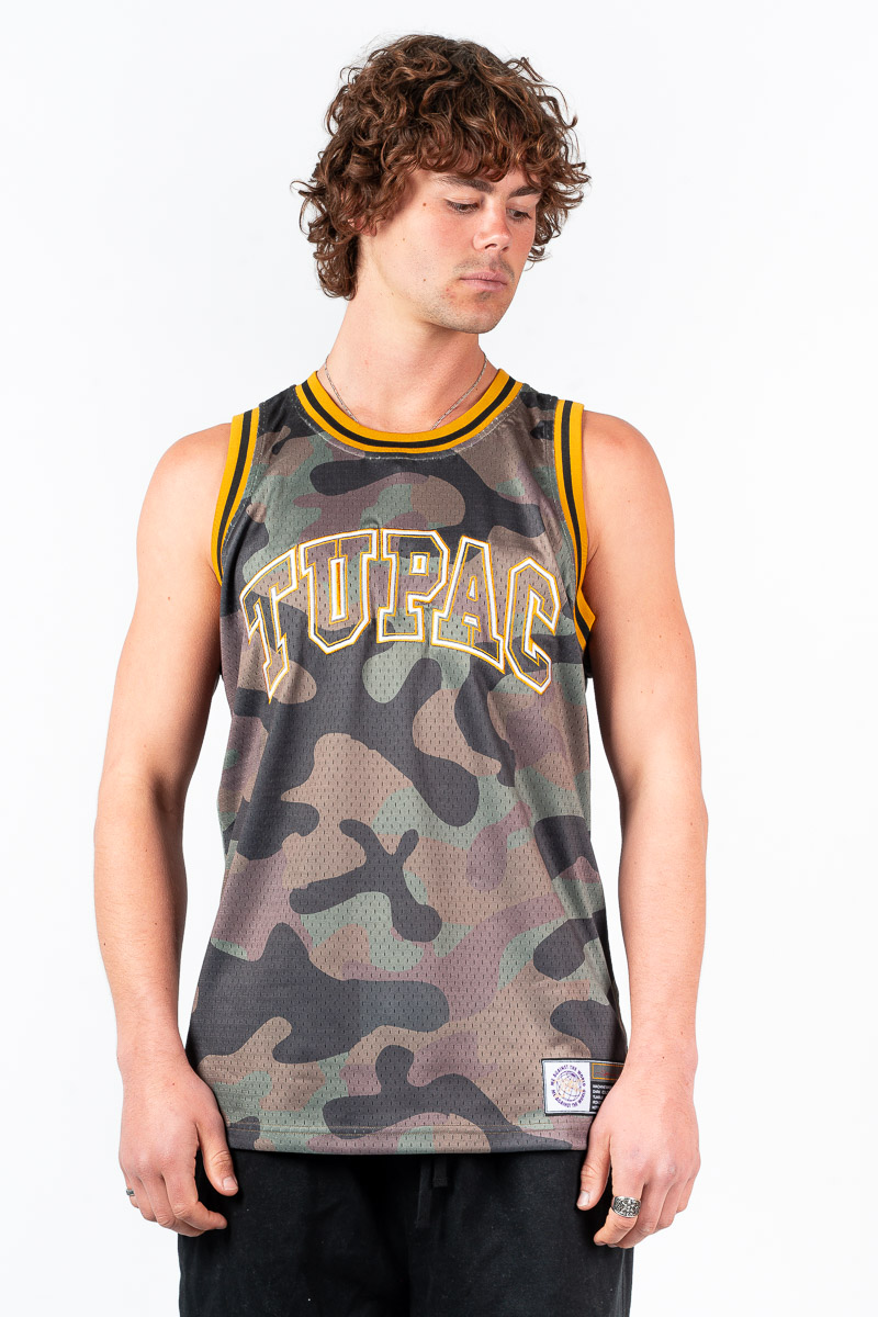 Tupac Camo Basketball Jersey | Stateside Sports