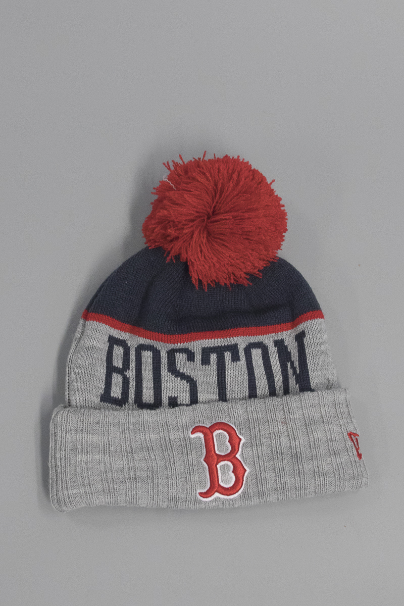 boston red sox pom pom hat