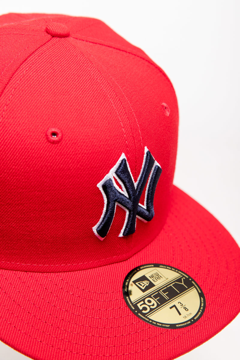 New York Yankees New Era 59Fifty Fitted Hat (Red Gray Under Brim ...