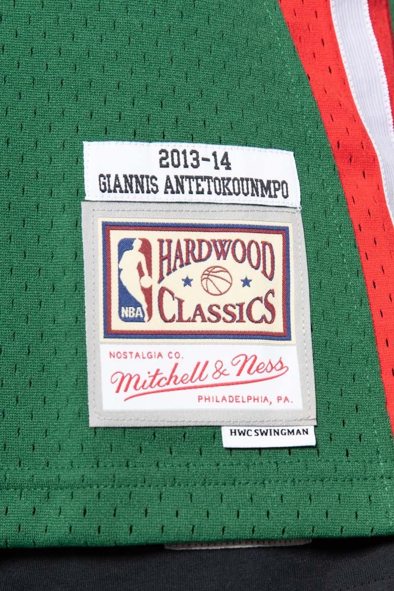 Mitchell & Ness HWC 2013 Giannis Antetokounmpo Milwaukee Bucks Authentic Jersey / Medium