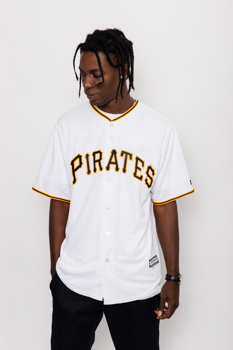Pittsburgh Pirates Majestic Youth Official Cool Base Team Jersey - White