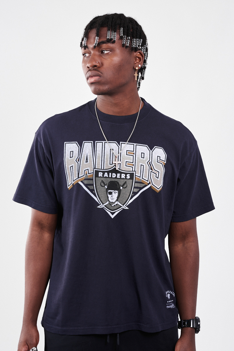 Mitchell & Ness Los Angeles Raiders Script T-Shirt Faded Black