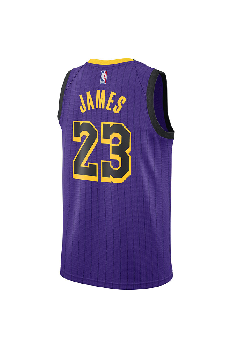LEBRON JAMES LOS ANGELES LAKERS OFFICIAL 18-19' NIKE CITY EDITION