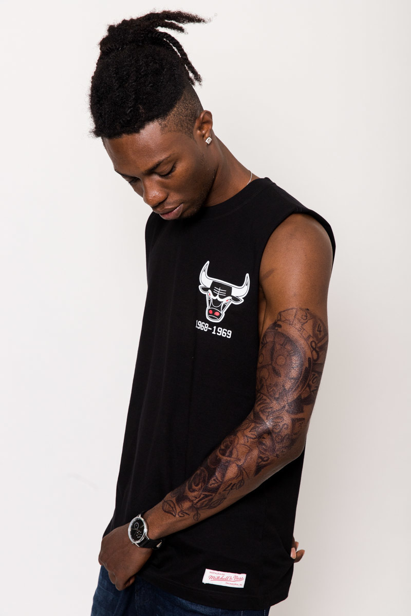 Chicago Bulls Retro Repeat Muscle Tee Mens Black Stateside Sports Images, Photos, Reviews