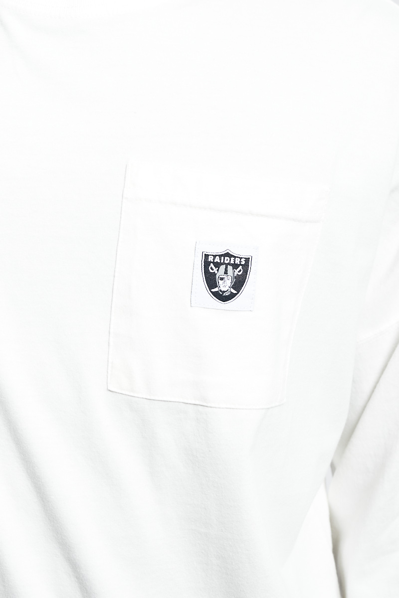 Raiders Statement Pocket Oversized Long Sleeve Tee | Stateside Sports