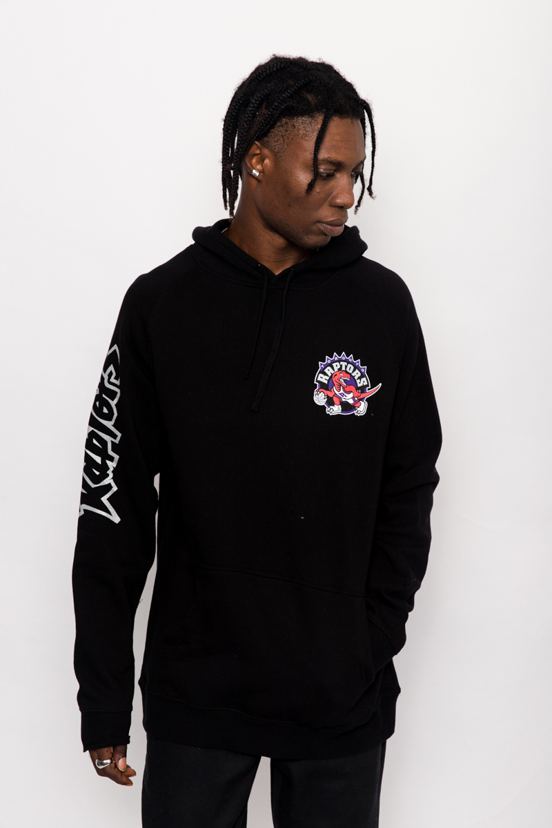 TORONTO RAPTORS WORDMARK HOODIE- MENS BLACK | Stateside Sports