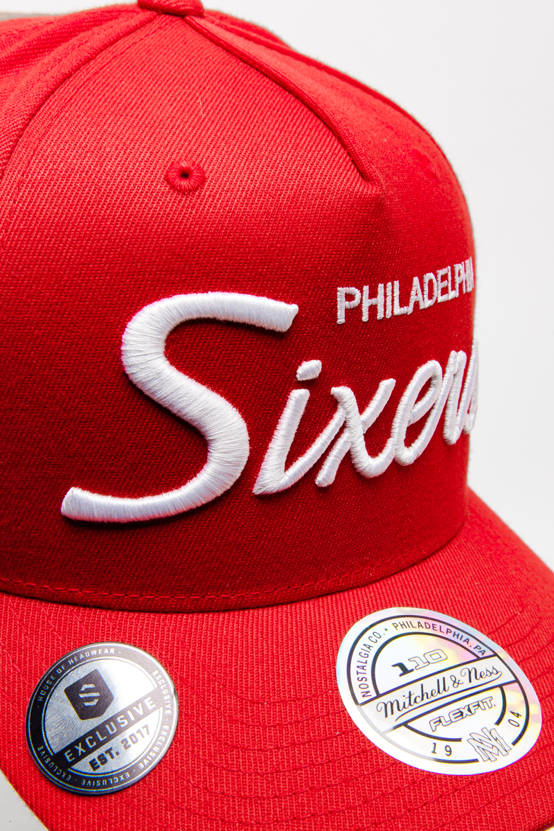 red sixers hat