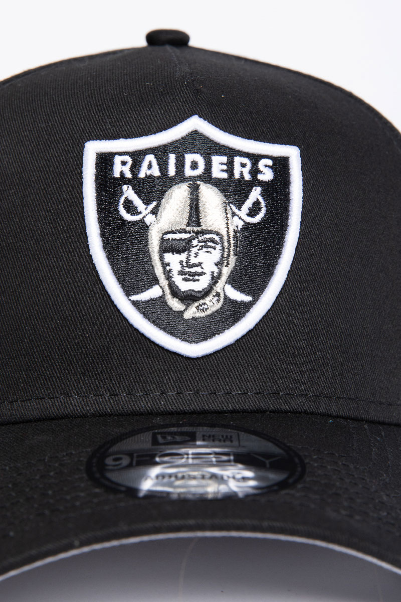 Youth Mitchell & Ness Black Las Vegas Raiders Times Up Precurved Trucker Adjustable Hat