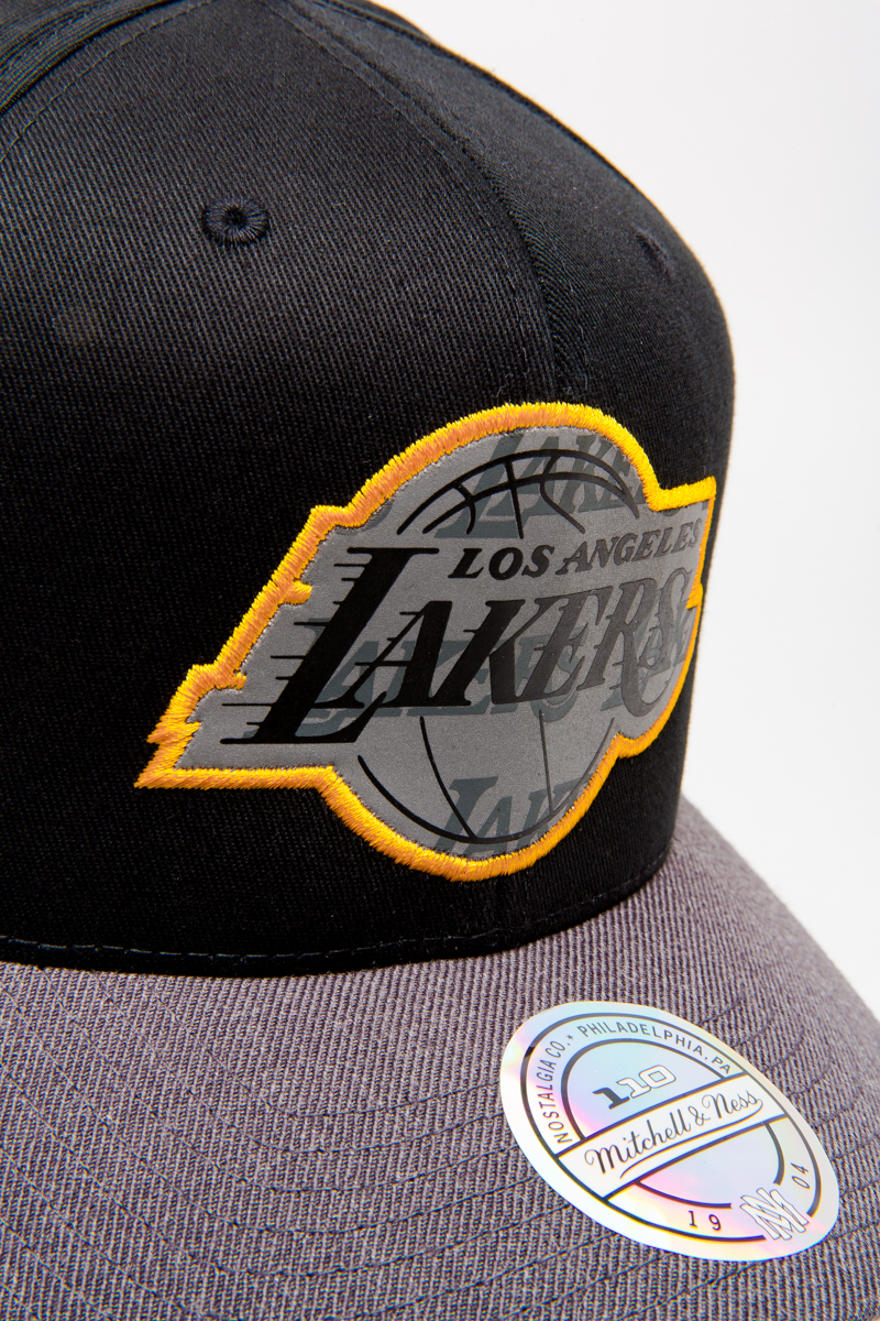 LOS ANGELES LAKERS MITCHELL AND NESS REFLECTIVE DUO II 110 FLEXFIT ...
