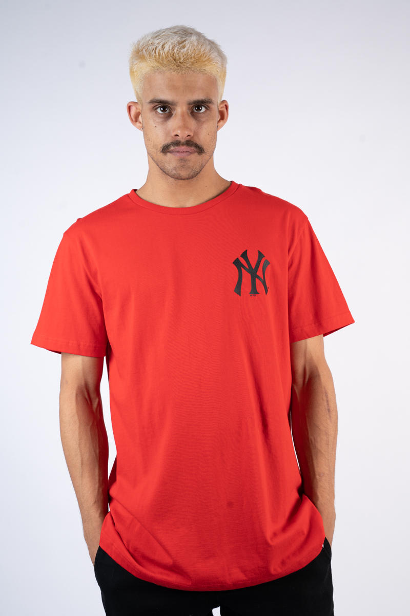 red yankee shirt