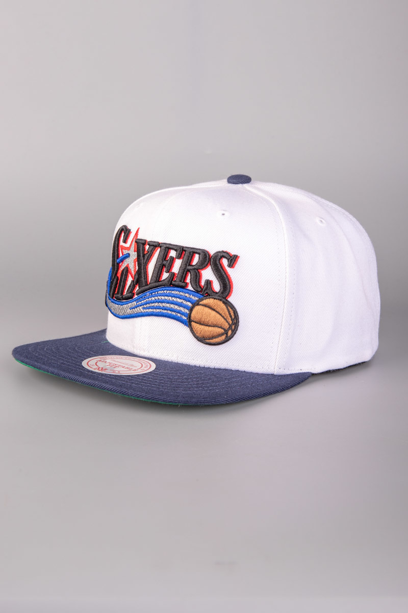 white sixers hat