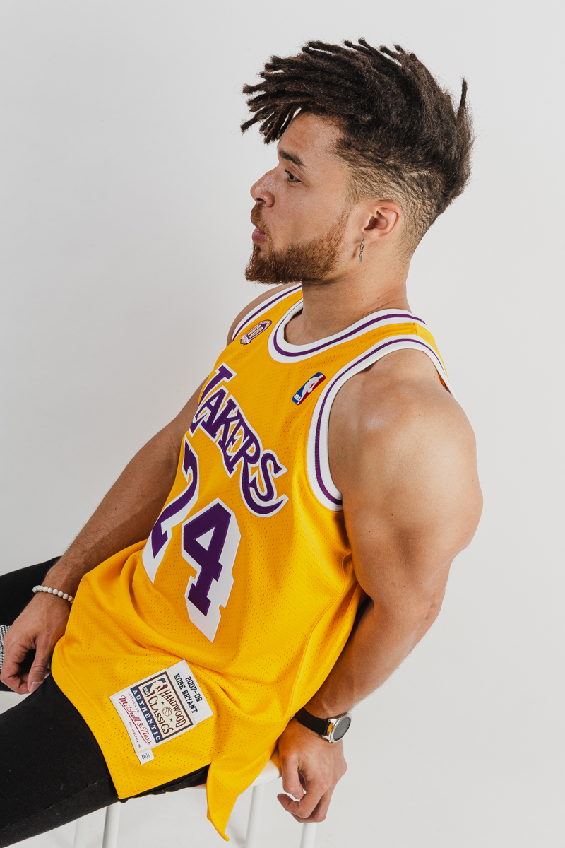 Kobe Bryant Los Angeles Lakers Mitchell & Ness NBA 07-08 24