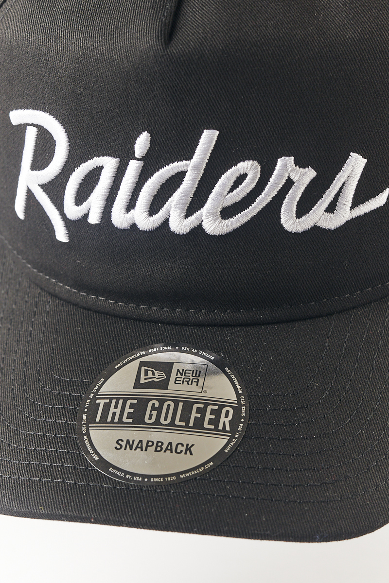 Las Vegas Raiders Team Script Golfer Snapback Stateside Sports