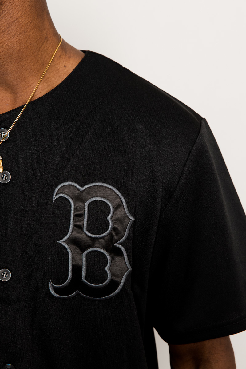 BOSTON RED SOX MONO BASEBALL JERSEY- MENS BLACK