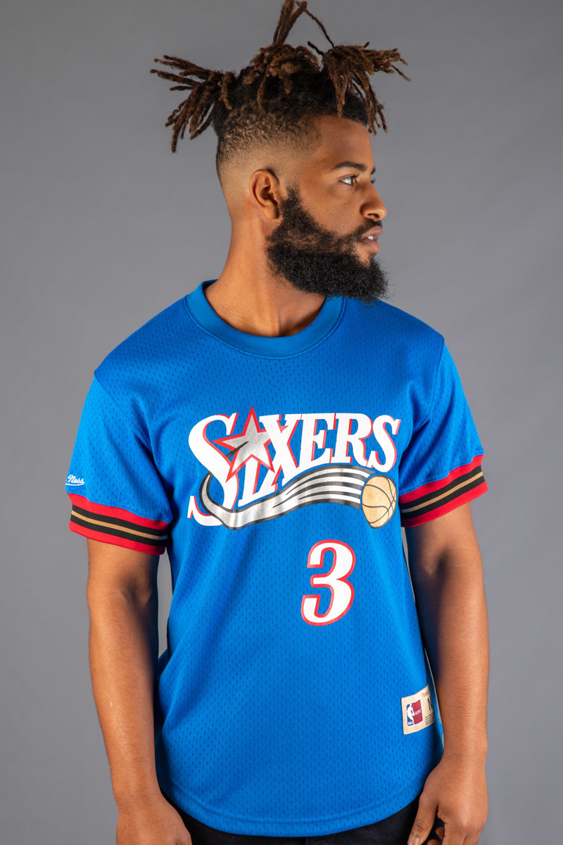 Allen Iverson Philadelphia 76ers Mitchell & Ness Mesh T-Shirt - Royal