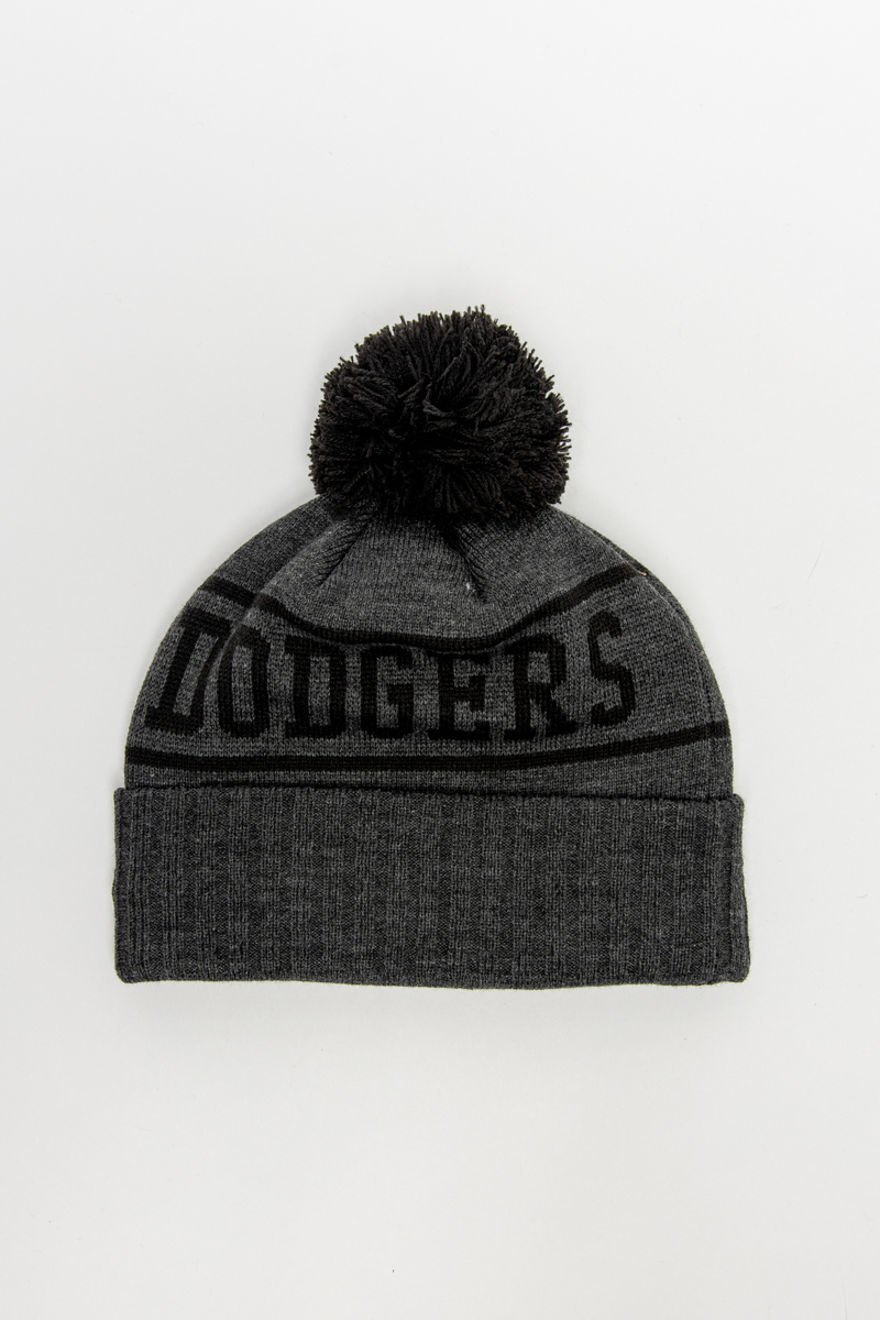 black dodgers beanie