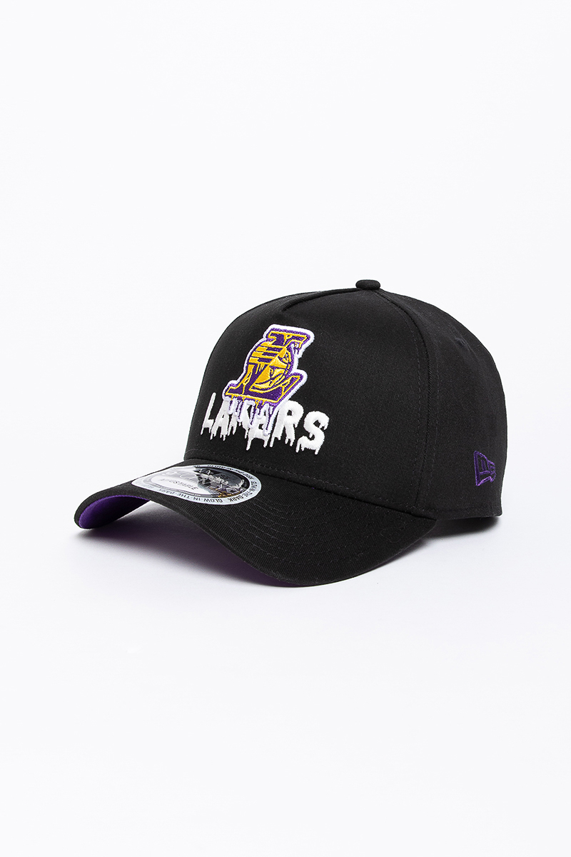 New Era NBA L.A Lakers Large Graphic Joggers Black