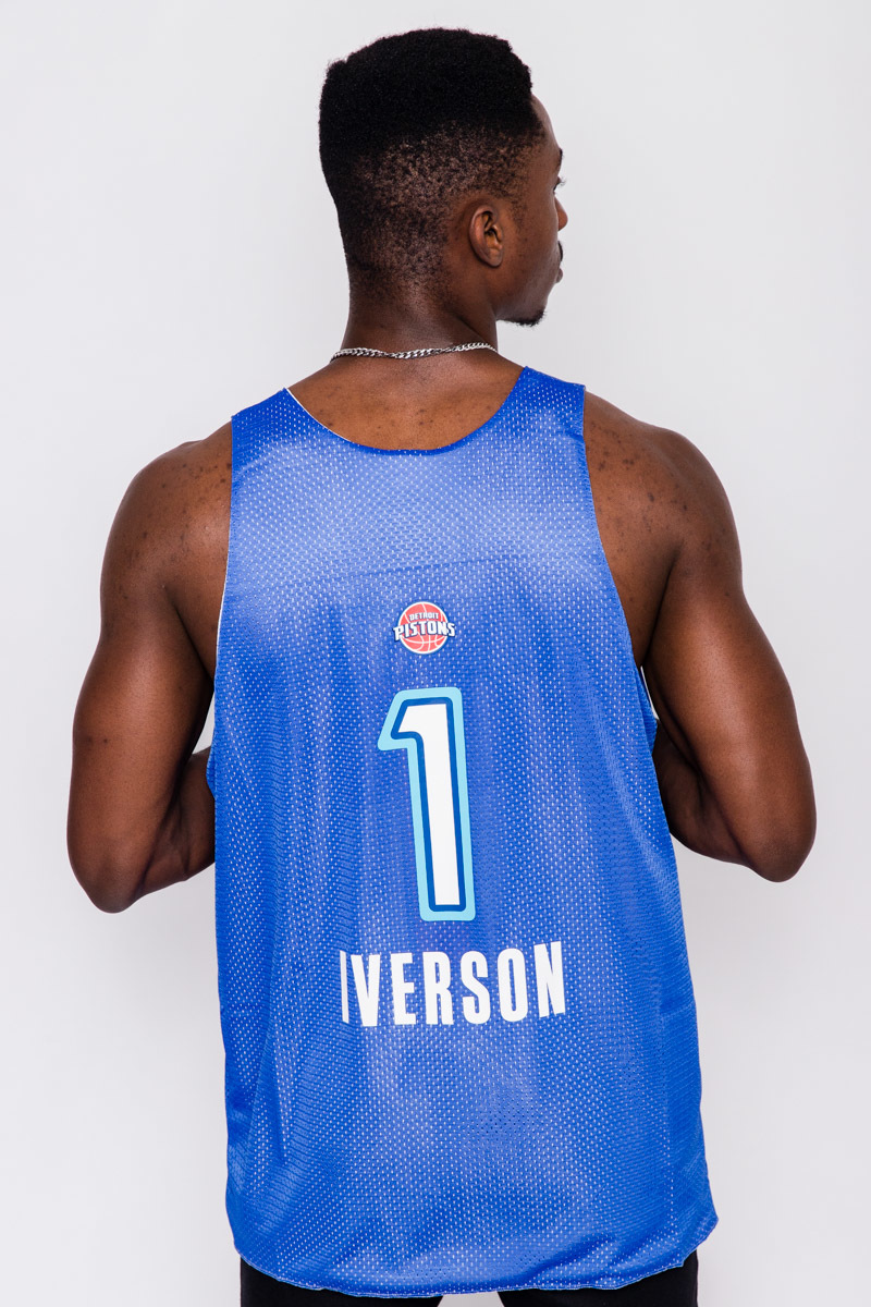Allen Iverson 1 Detroit Pistons All Star 2009 Mitchell & Ness Reversible  Mesh Tank Top