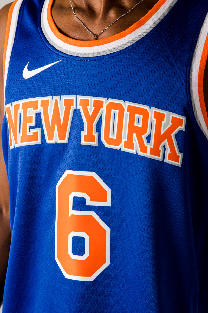 Kristaps Porzingis Signed New York Knicks Royal Blue Authentic Jersey