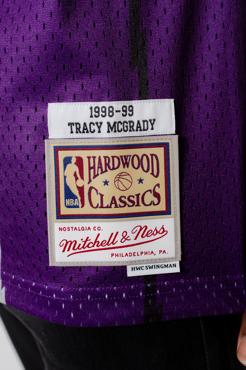 Youth Toronto Raptors Tracy McGrady Mitchell & Ness Purple 1998-99 Hardwood  Classics Swingman Throwback Jersey