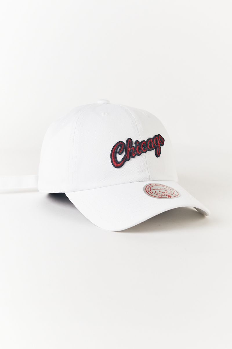 Chicago Bulls Buzzer Dad Hat in White | Stateside Sports