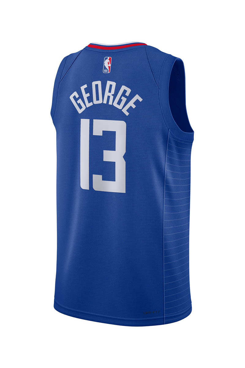 Men's LA Clippers Paul George Nike Red New City Player Name & Number T-Shirt