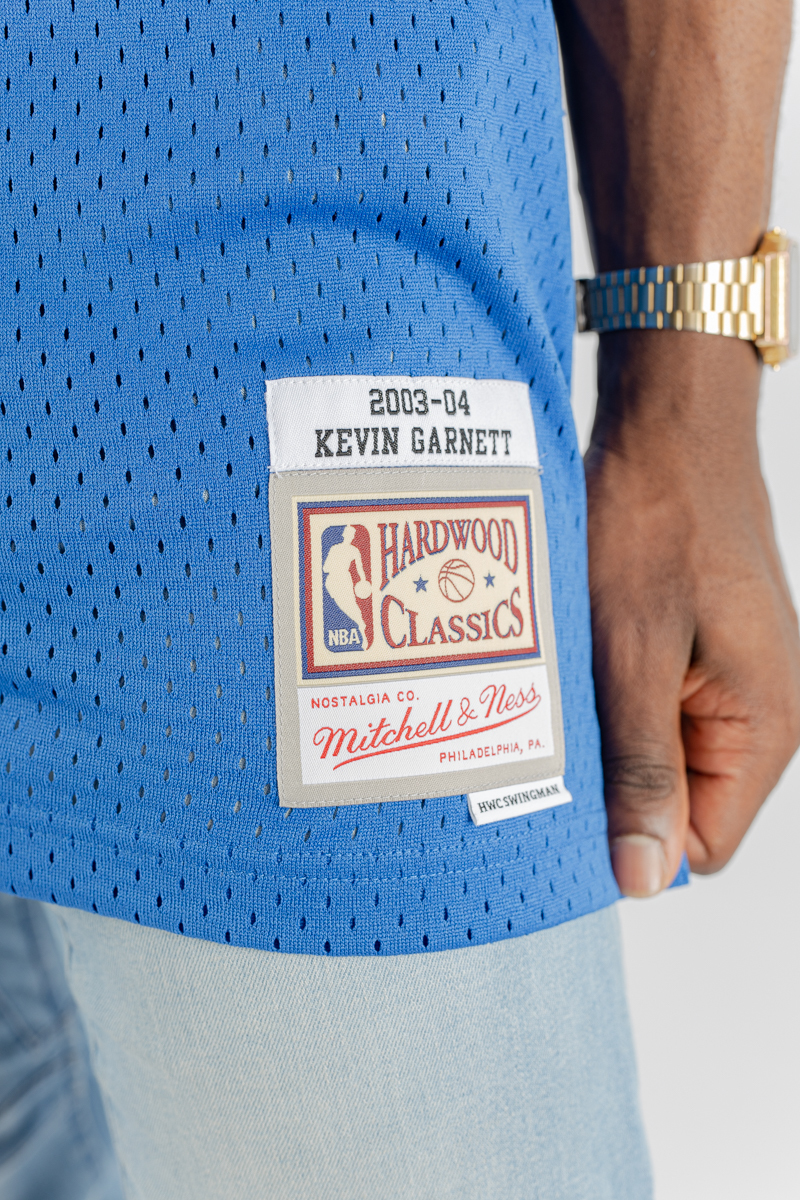 Kevin Garnett Minnesota Timberwolves Mitchell & Ness 2003/04 Hardwood  Classics Authentic Jersey - Blue