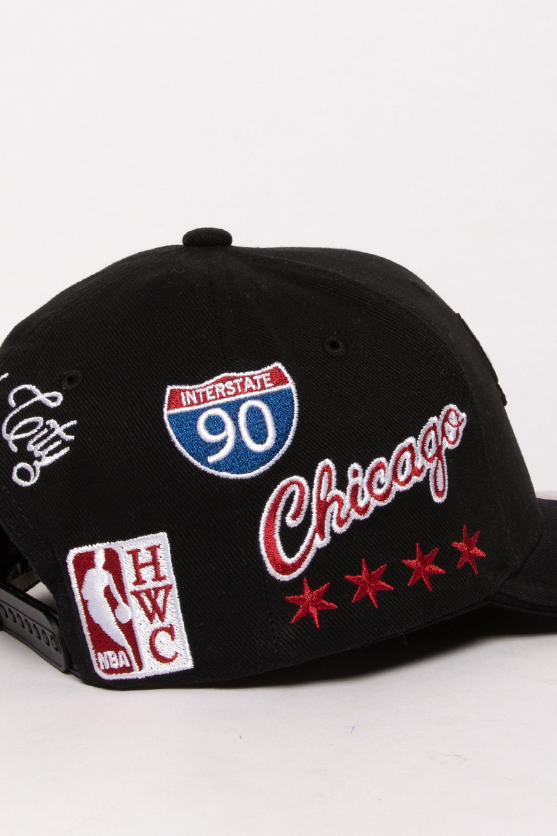 Chicago Bulls One Love Pro Crown Snapback - Black - Throwback