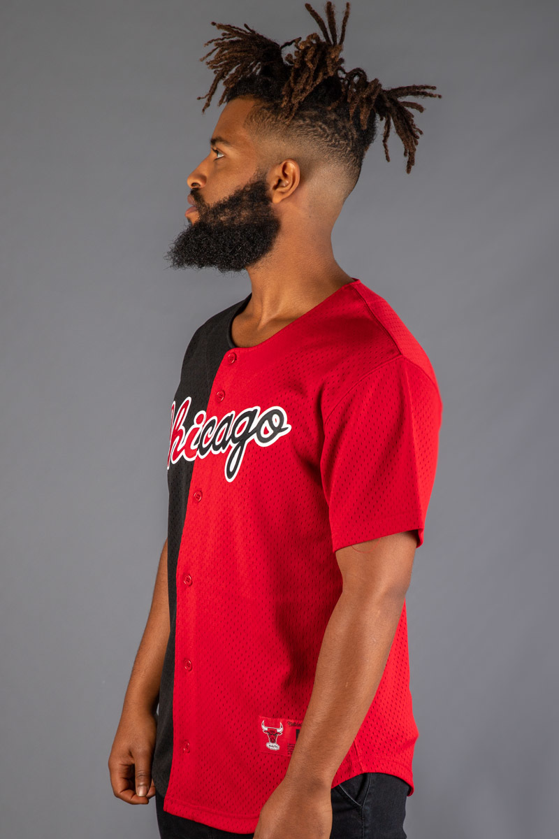 Bulls best sale split jersey