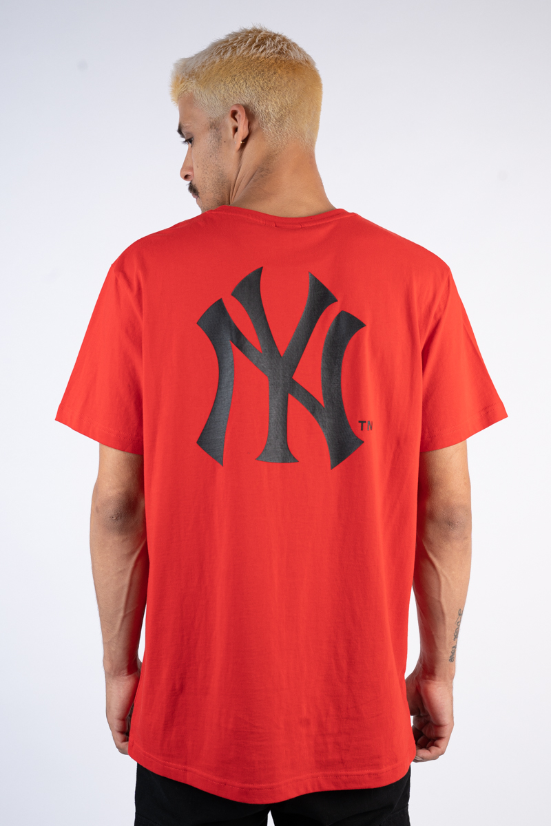 red yankee shirt