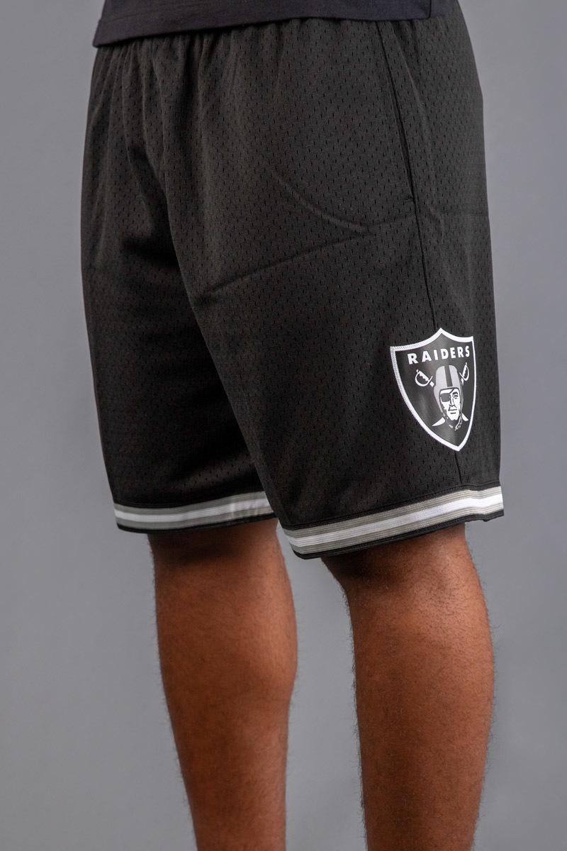 OAKLAND RAIDERS NFL MESH SHORTS MENS BLACK Stateside Sports