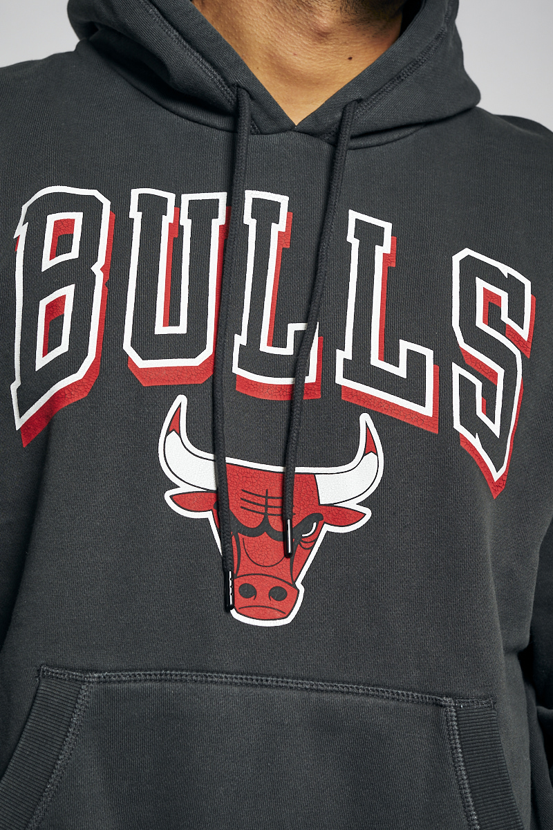 Chicago Bulls Vintage Keyline Logo Hoodie in Faded Raven Black ...