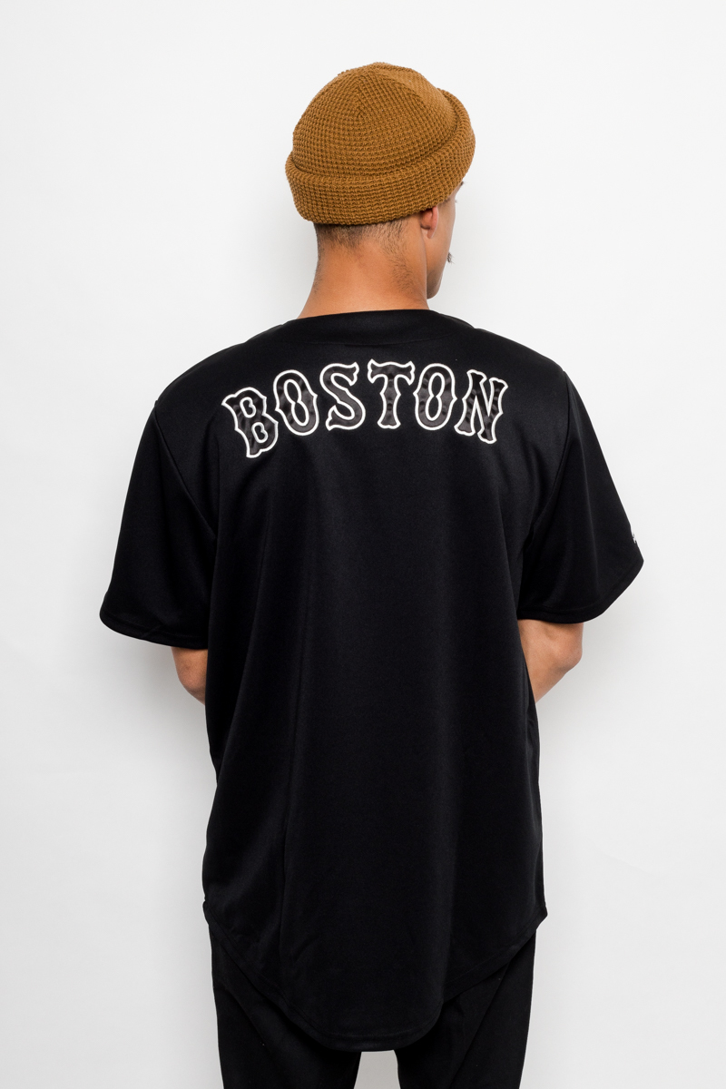 BOSTON RED SOX MONO BASEBALL JERSEY- MENS BLACK