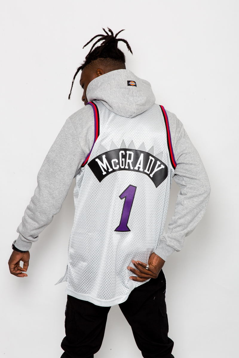 Toronto Raptors Tracy McGrady Hardwood Classics Road Swingman Jerse by  Mitchell & Ness- Mens