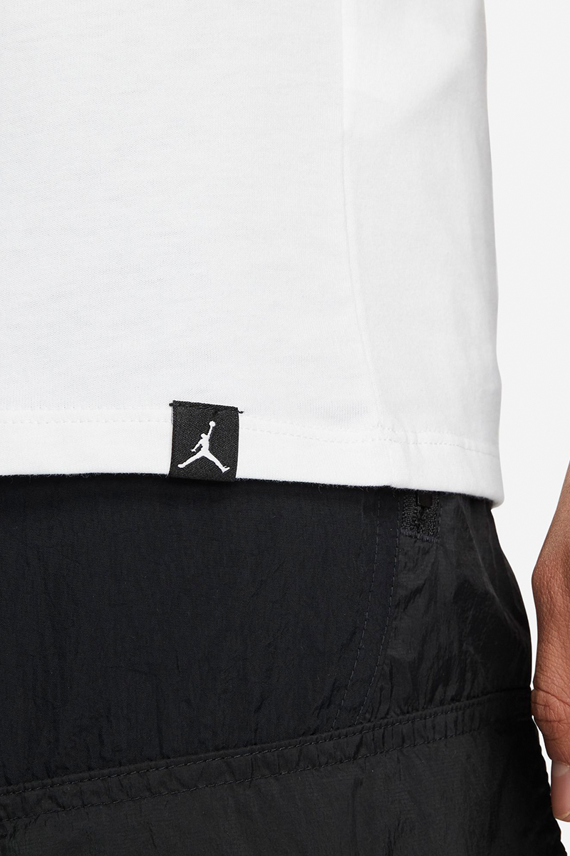 Jordan Jumpman Air Embroidered T-Shirt in White/Red | Stateside Sports