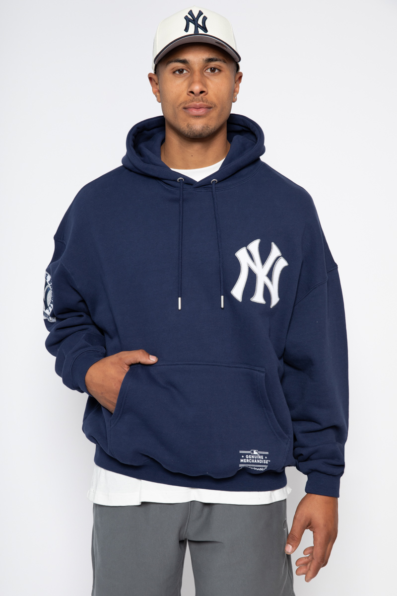 New Era New York Yankees Sleeve Script Hoodie Khaki/Black