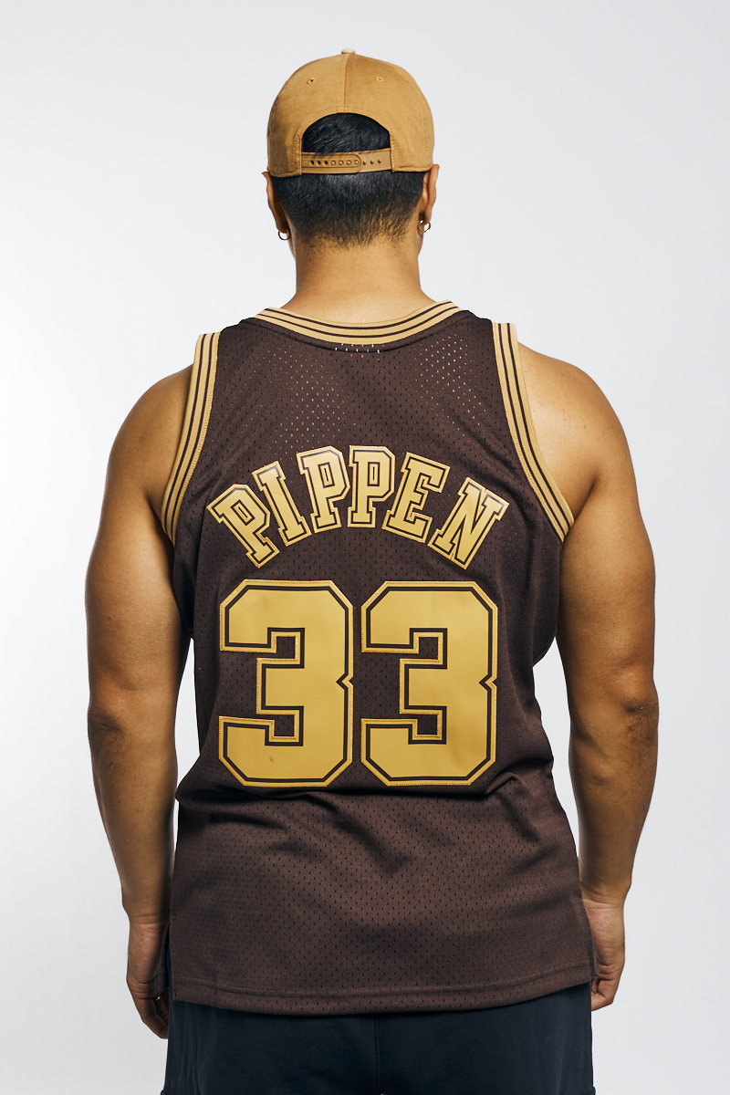 Scottie Pippen Gold NBA Jerseys for sale