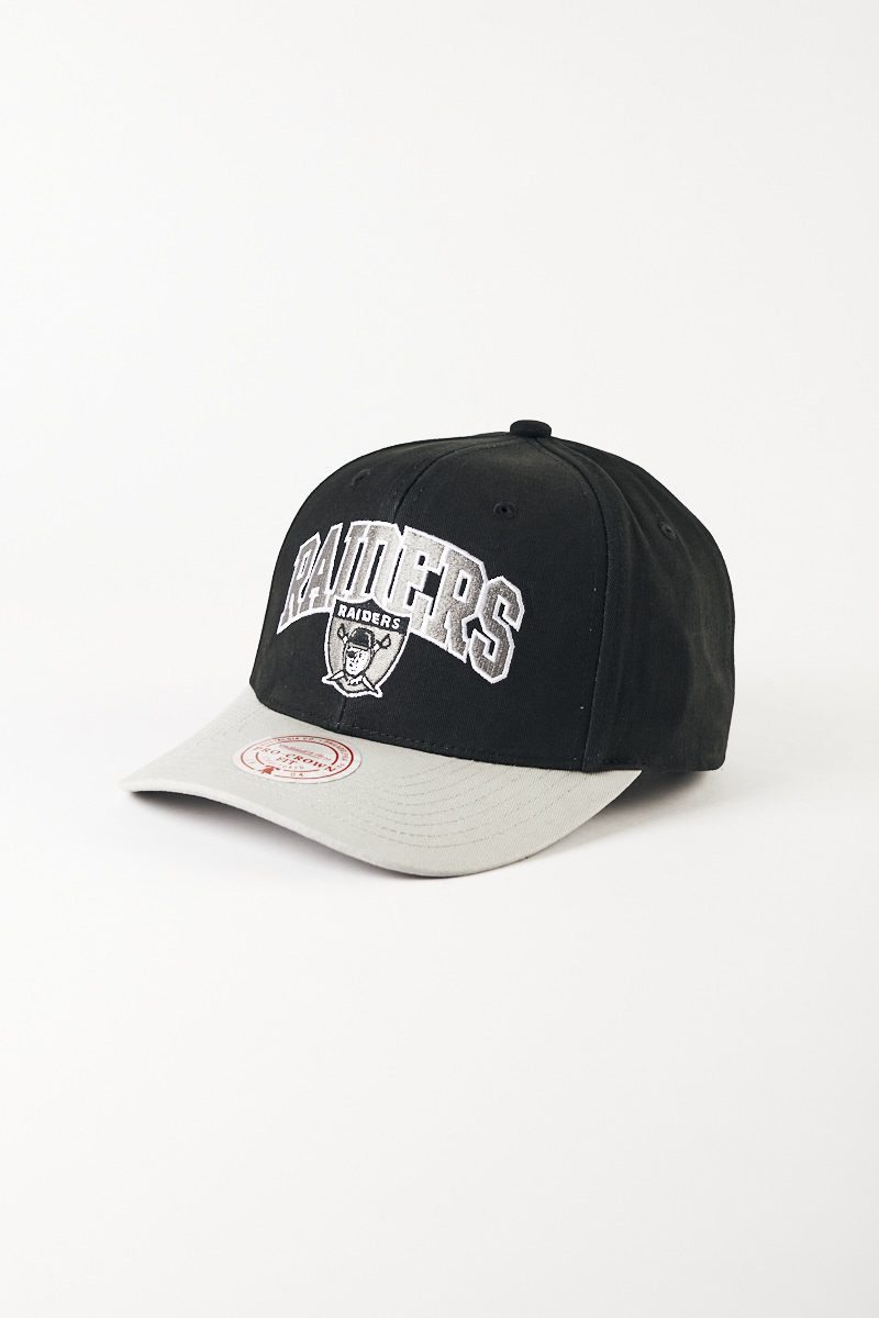 Mitchell & Ness Los Angeles Raiders Script Pro Crown Snapback Black